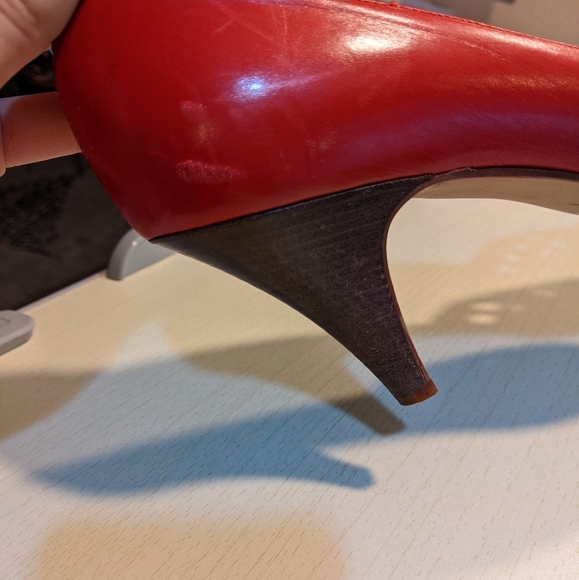 Van Eli red leather heels - Picture 4 of 9